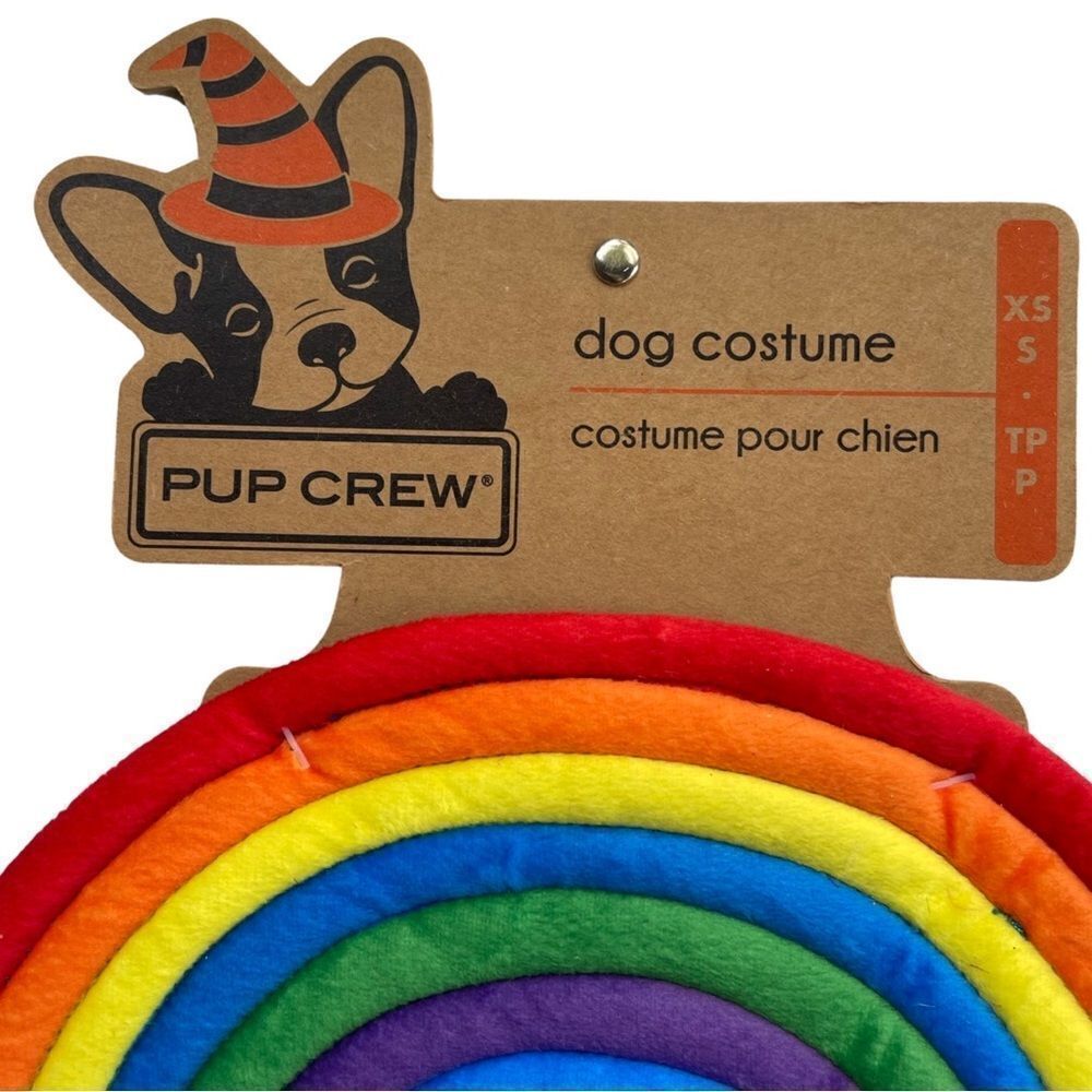 Pup Crew Puffy Rainbow Cloud Dog Costume Size XS/SM NWT